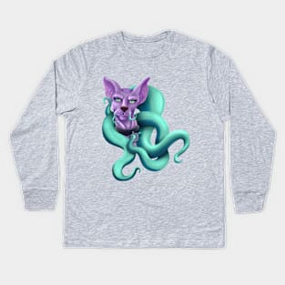 Cathulhu Kids Long Sleeve T-Shirt